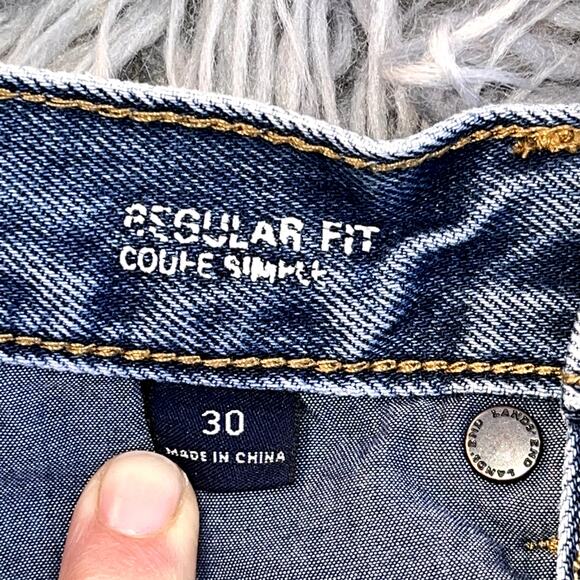 Lands' End Denim Jeans Regular Fit Coupe Simple Womens 30 100% Cotton Petite - Picture 7 of 9